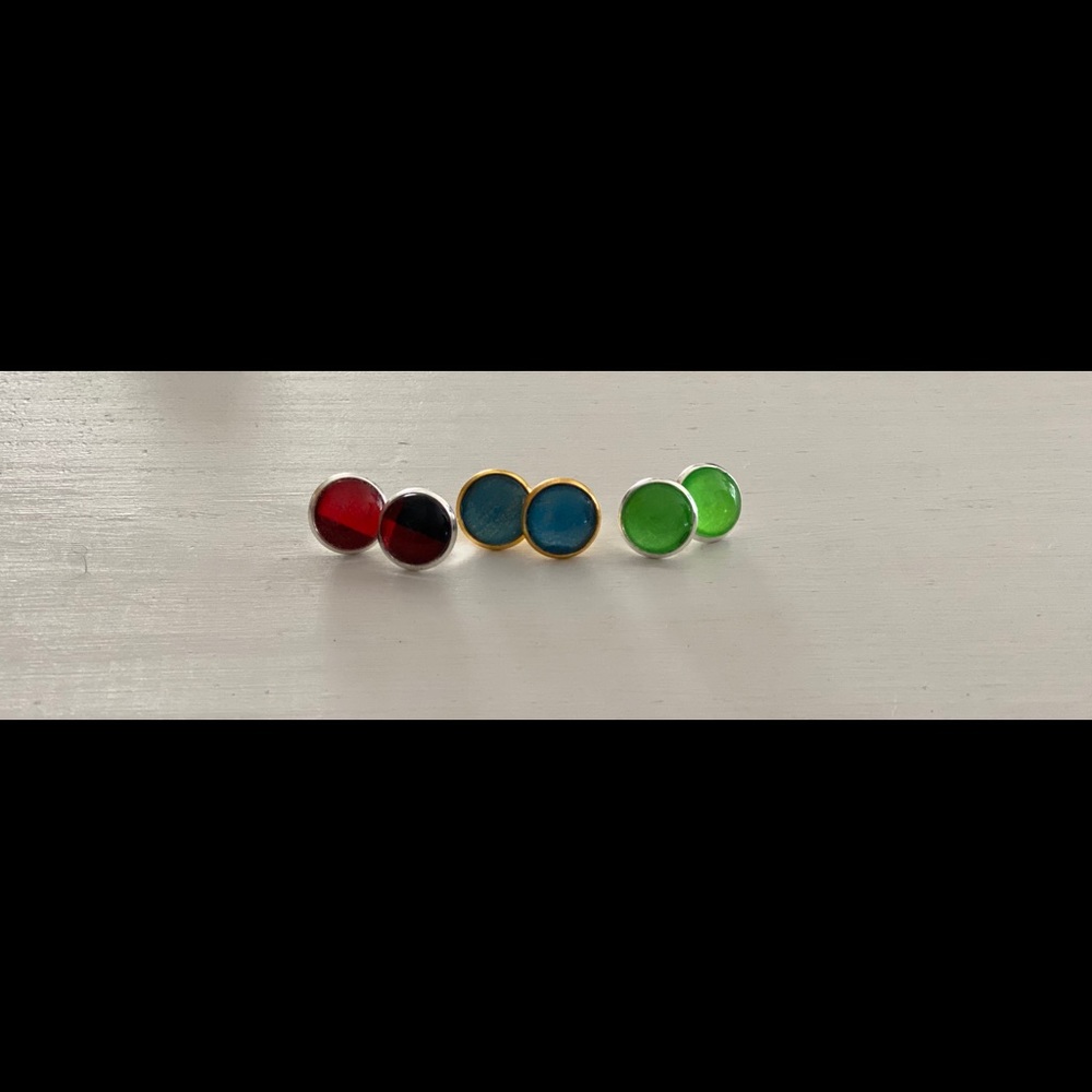 Druzy stud earrings